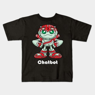 Chatbot I Build Chatbots Robot Robotic Artificial Intelligence A.I. Kids T-Shirt